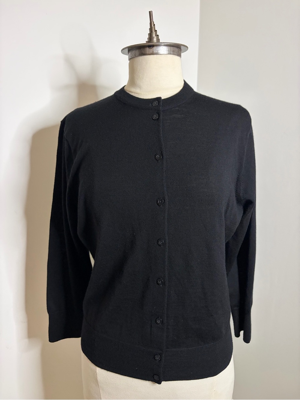 PATAGONIA 100% Merino Wool Button-Up Cardigan Black SIZE LARGE